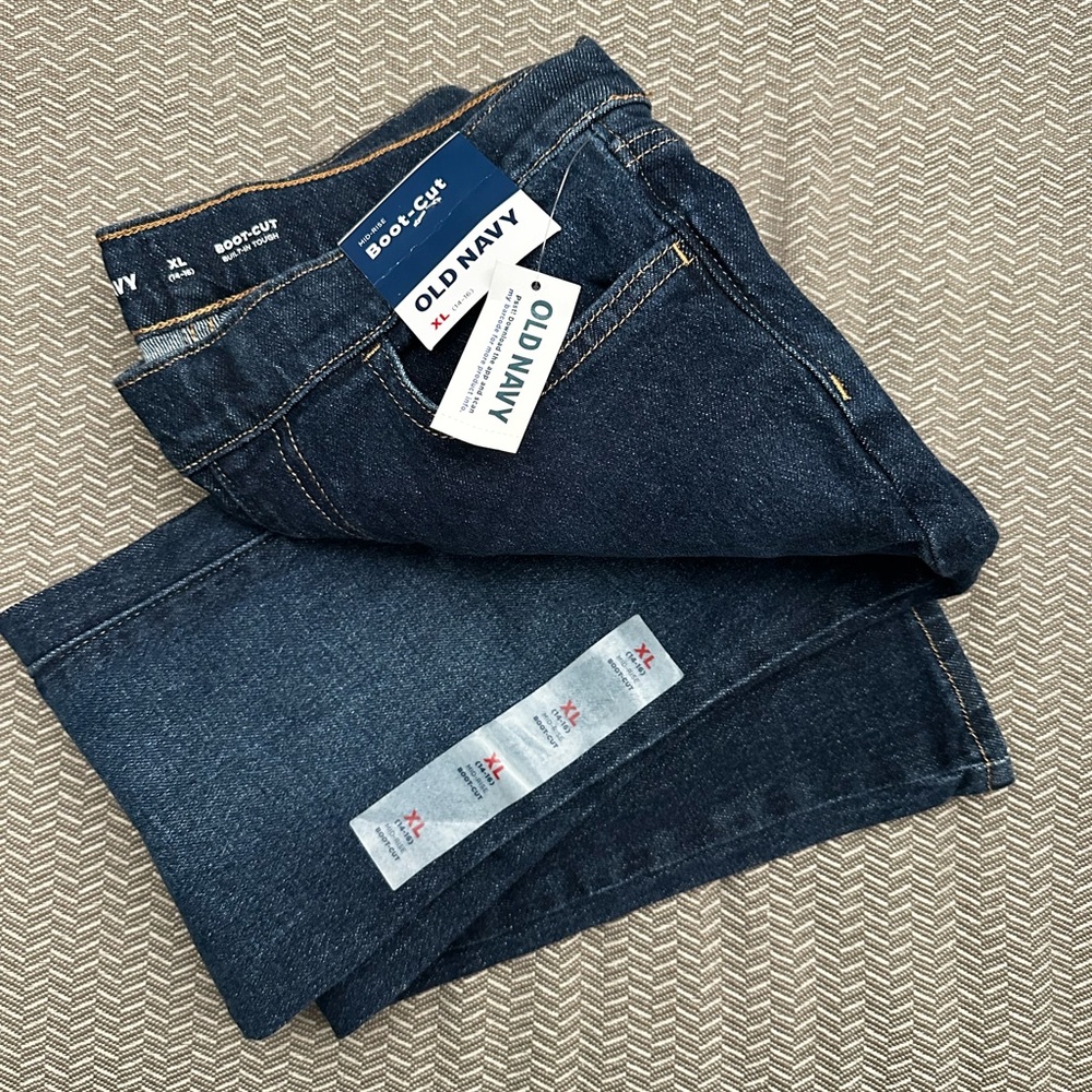 Old Navy Teen Girls Dark Blue Bootcut Jeans